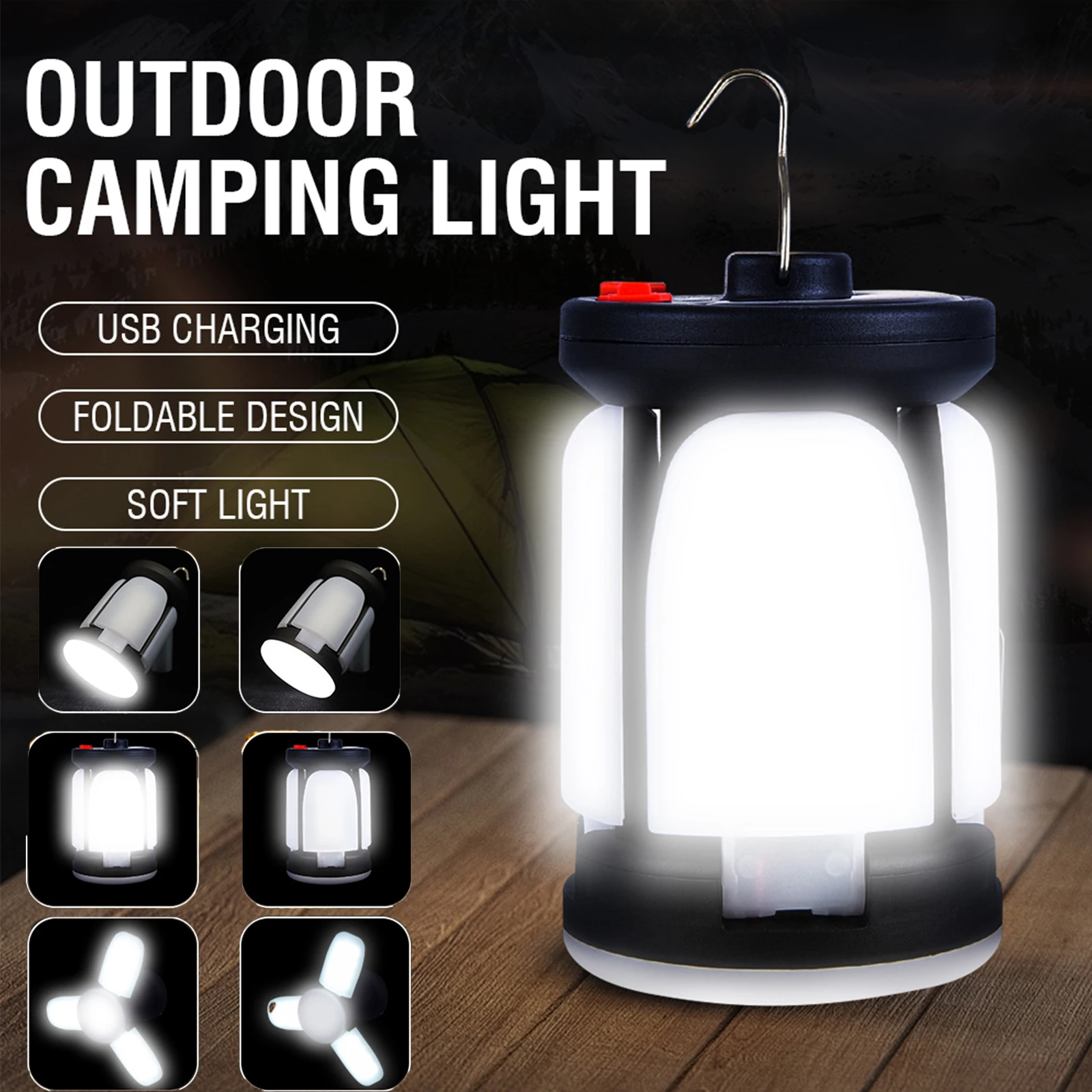 Renewable Energy Source - High Power Solar LED Camping Lantern