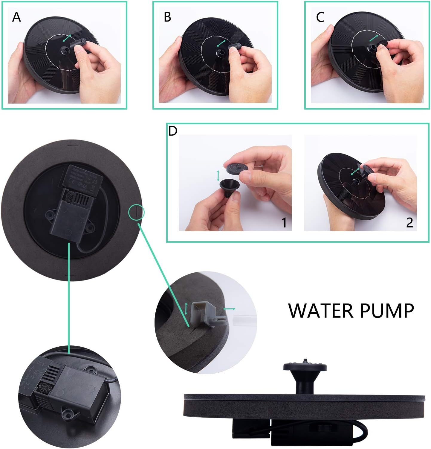 Solar Power Water Fountain Pum – Solar Water Pump Bewertung und Preis